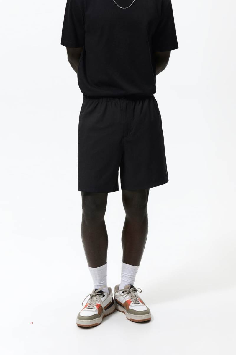 ZARA TECHNICAL BERMUDA Mjukisbyxor Herr Svarta | RTXPA-5218