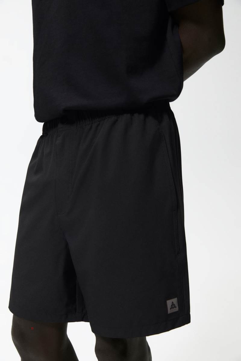 ZARA TECHNICAL BERMUDA Mjukisbyxor Herr Svarta | RTXPA-5218