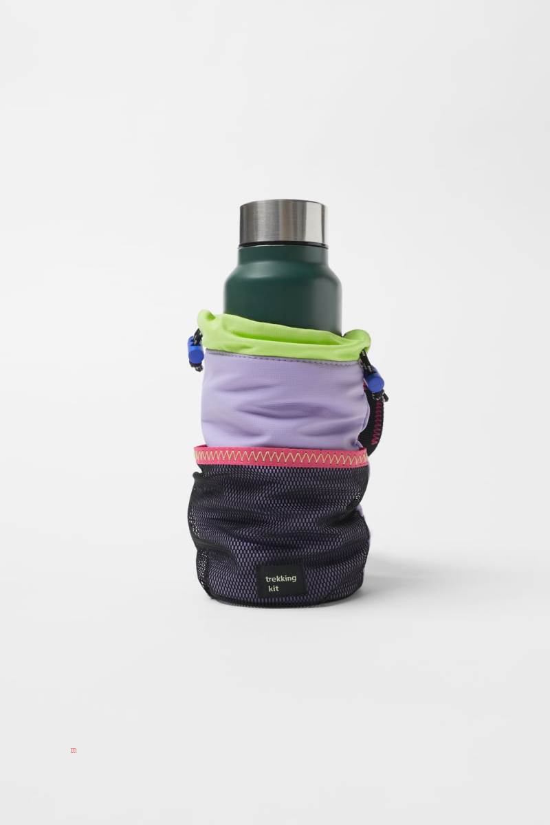 ZARA TECHNICAL BOTTLE CARRIER Handväska Tjej Lila | BUEDO-3192