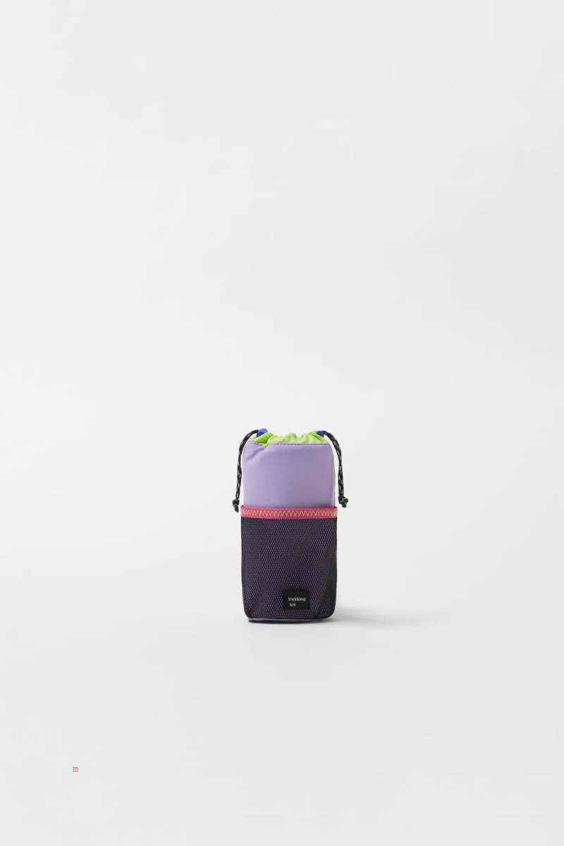 ZARA TECHNICAL BOTTLE CARRIER Handväska Tjej Lila | BUEDO-3192