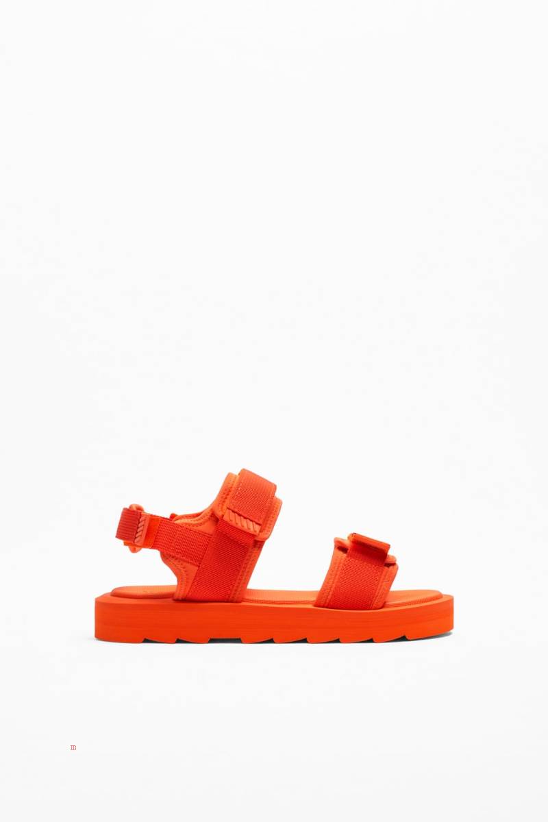 ZARA TECHNICAL CHUNKY SOLE Sandaler Herr Orange | OSMCH-6785
