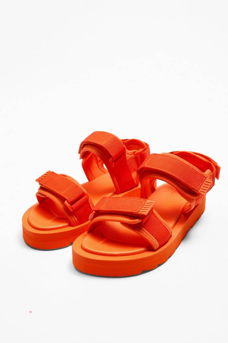 ZARA TECHNICAL CHUNKY SOLE Sandaler Herr Orange | OSMCH-6785