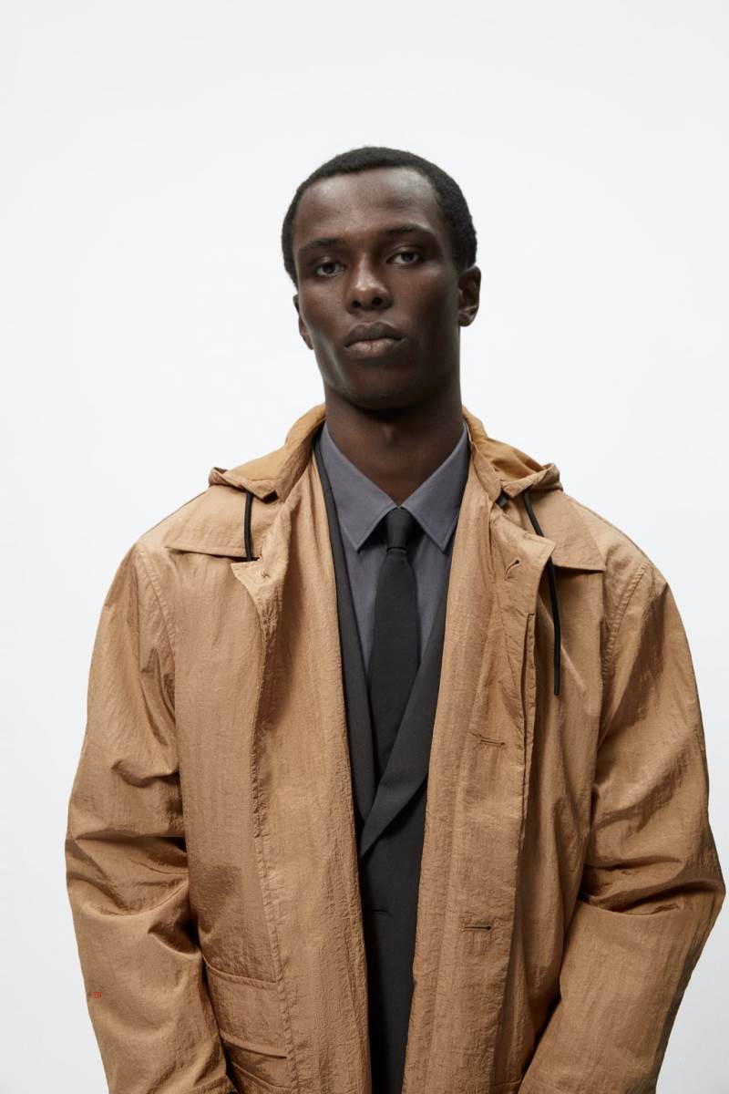 ZARA TECHNICAL PARKA Vinterjackor Herr Bruna | ROPKI-0289