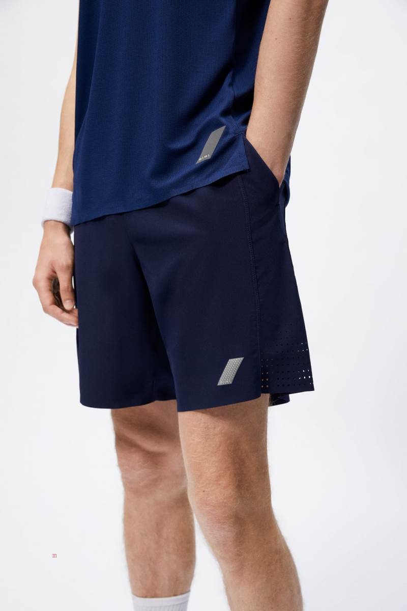 ZARA TENNIS WORKOUT Shorts Herr Marinblå Blå | NHATL-2039