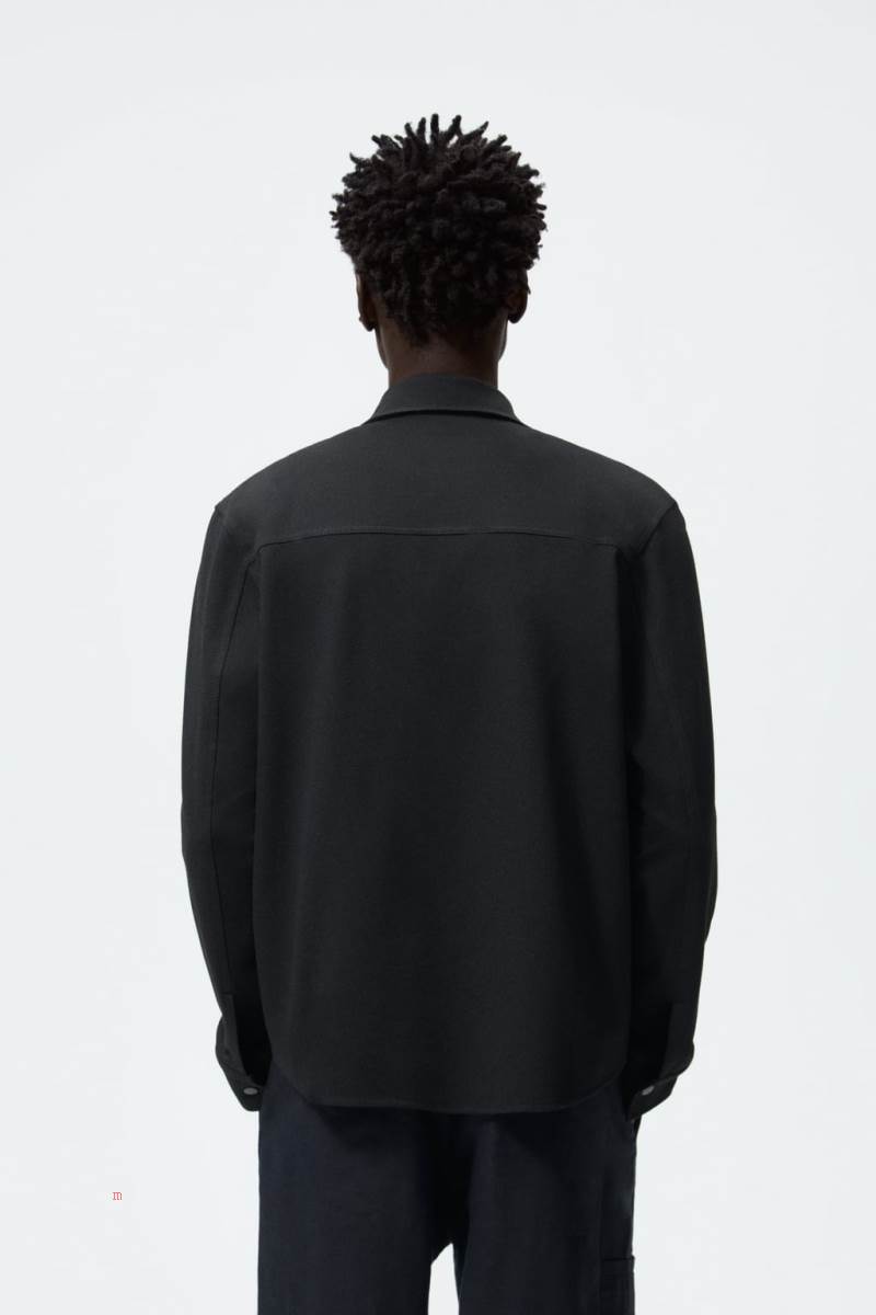ZARA TEXTURED COMFORT Övertröja Herr Svarta | WAHDG-2183