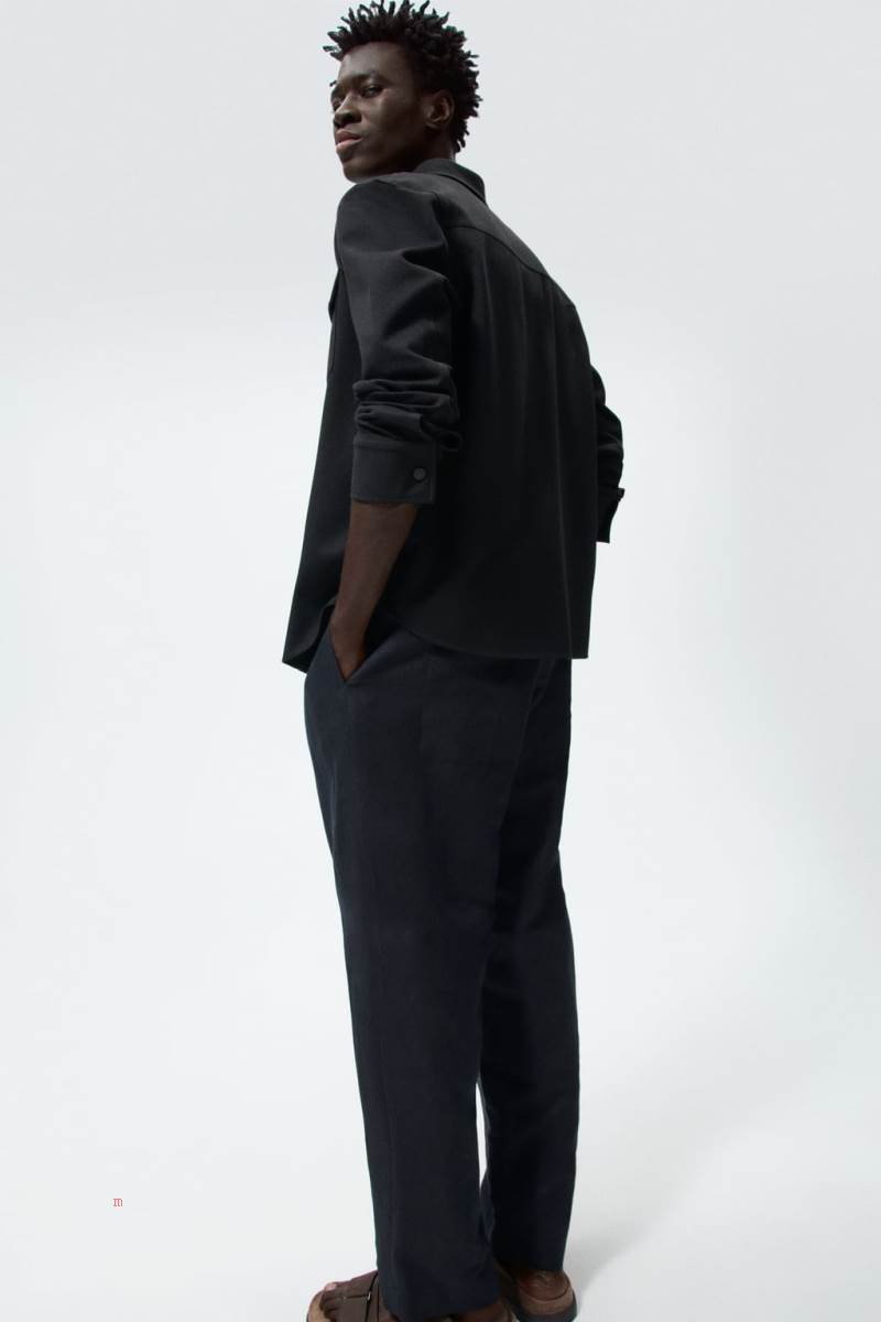 ZARA TEXTURED COMFORT Övertröja Herr Svarta | WAHDG-2183
