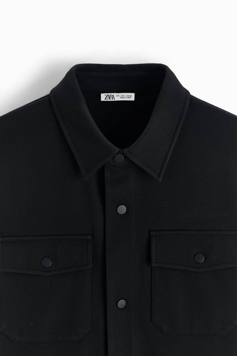 ZARA TEXTURED COMFORT Övertröja Herr Svarta | WAHDG-2183