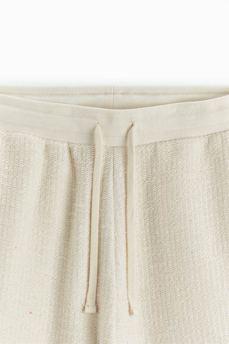 ZARA TEXTURED JOGGER BERMUDA Shorts Herr Grå Vita | FPOYG-6251