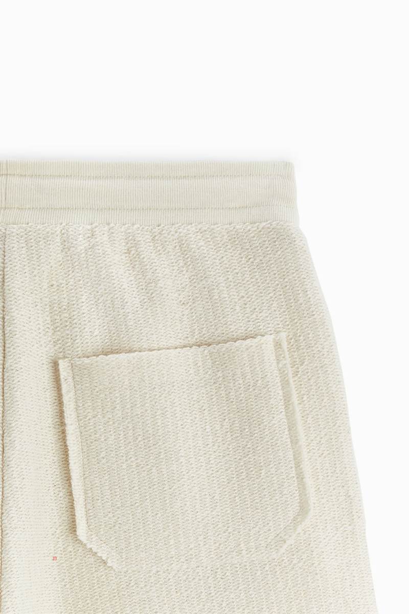 ZARA TEXTURED JOGGER BERMUDA Shorts Herr Grå Vita | FPOYG-6251