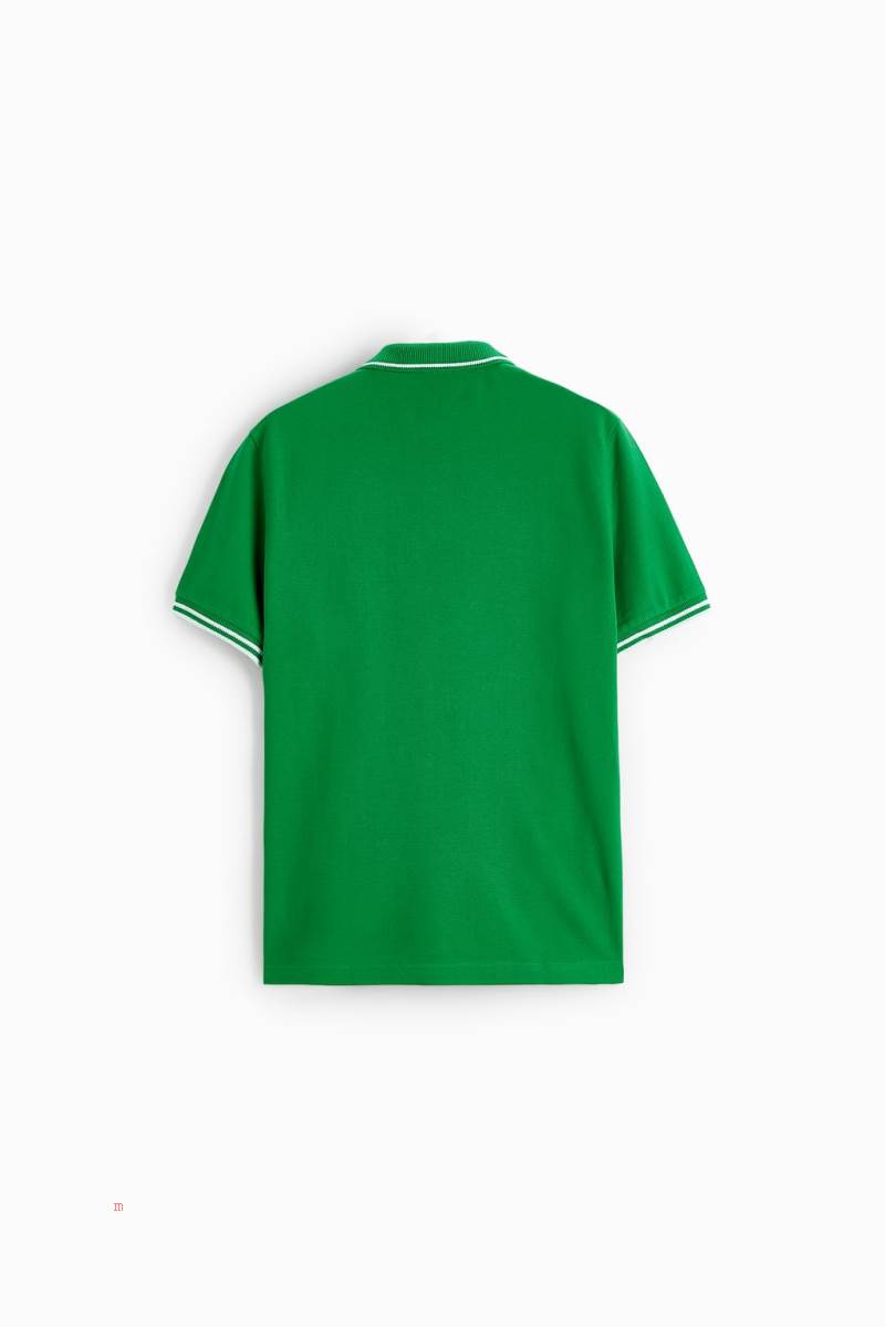 ZARA TEXTURED Piketröja Herr Gröna | OLRVI-9610