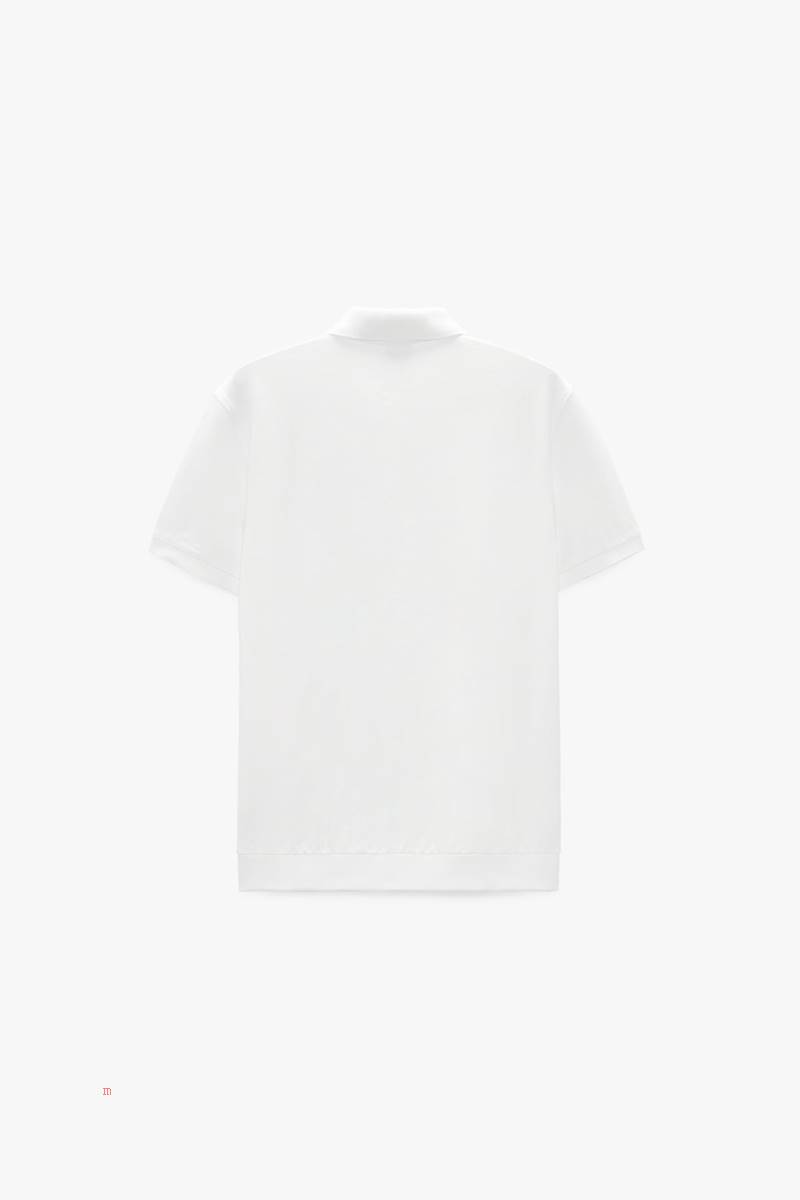 ZARA TEXTURED Piketröja Herr Vita | IUFTR-6715