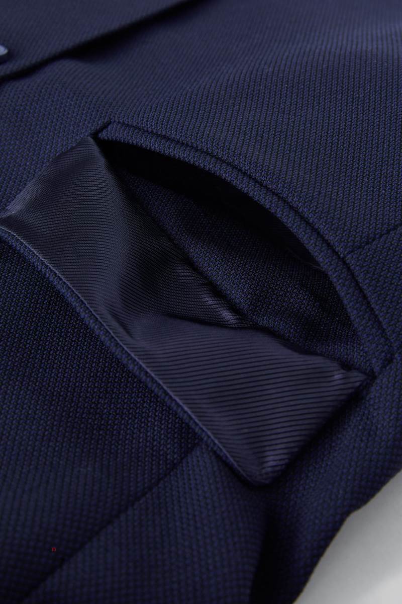 ZARA TEXTURED SUIT Blazers Pojke Marinblå Blå | BVGFY-3078