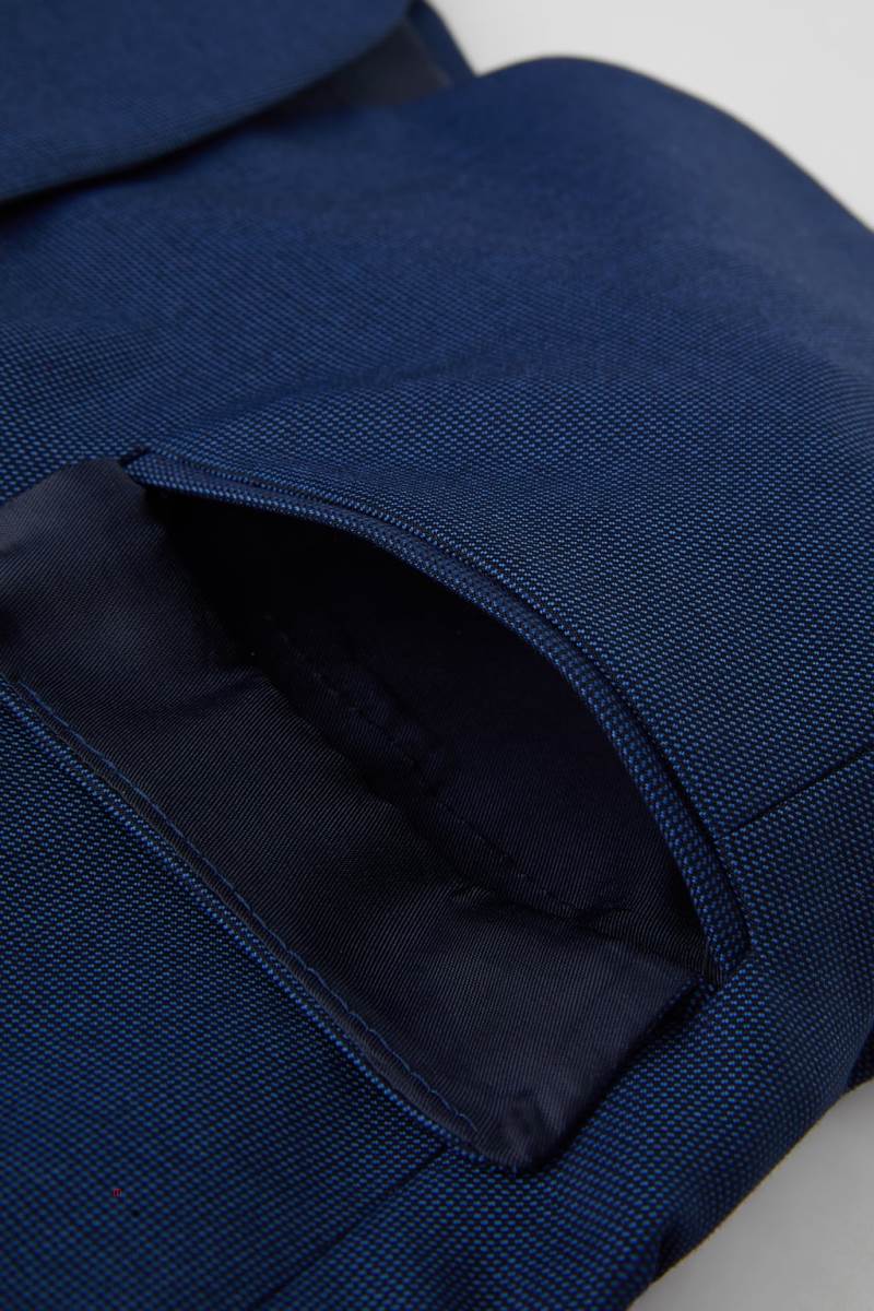 ZARA TEXTURED SUIT Blazers Pojke Marinblå Blå | DHNTK-4021