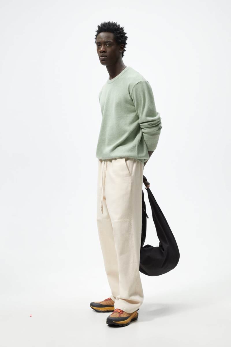 ZARA TEXTURED Tröjor Herr Gröna | AXPWJ-5349