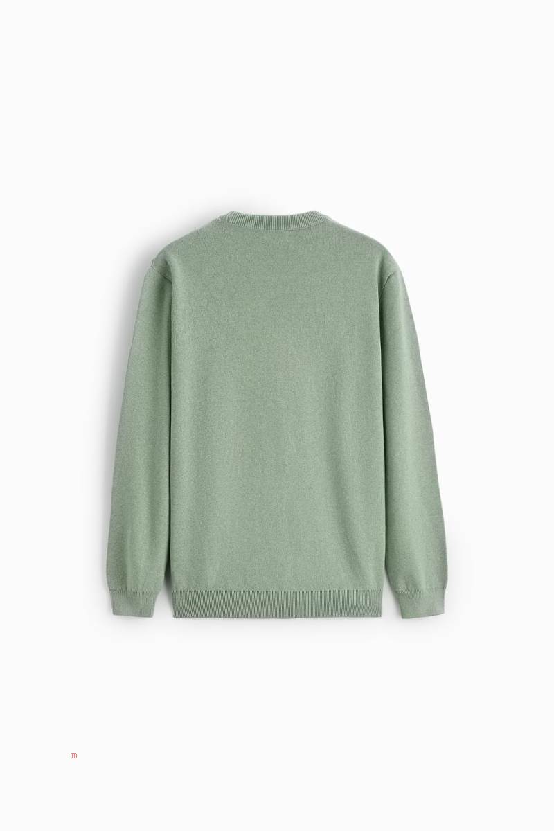 ZARA TEXTURED Tröjor Herr Gröna | AXPWJ-5349
