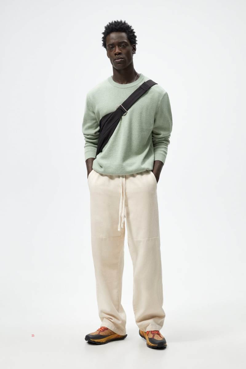ZARA TEXTURED Tröjor Herr Gröna | AXPWJ-5349