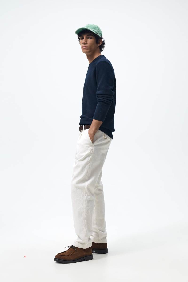 ZARA TEXTURED Tröjor Herr Marinblå Blå | ZOXSF-1653