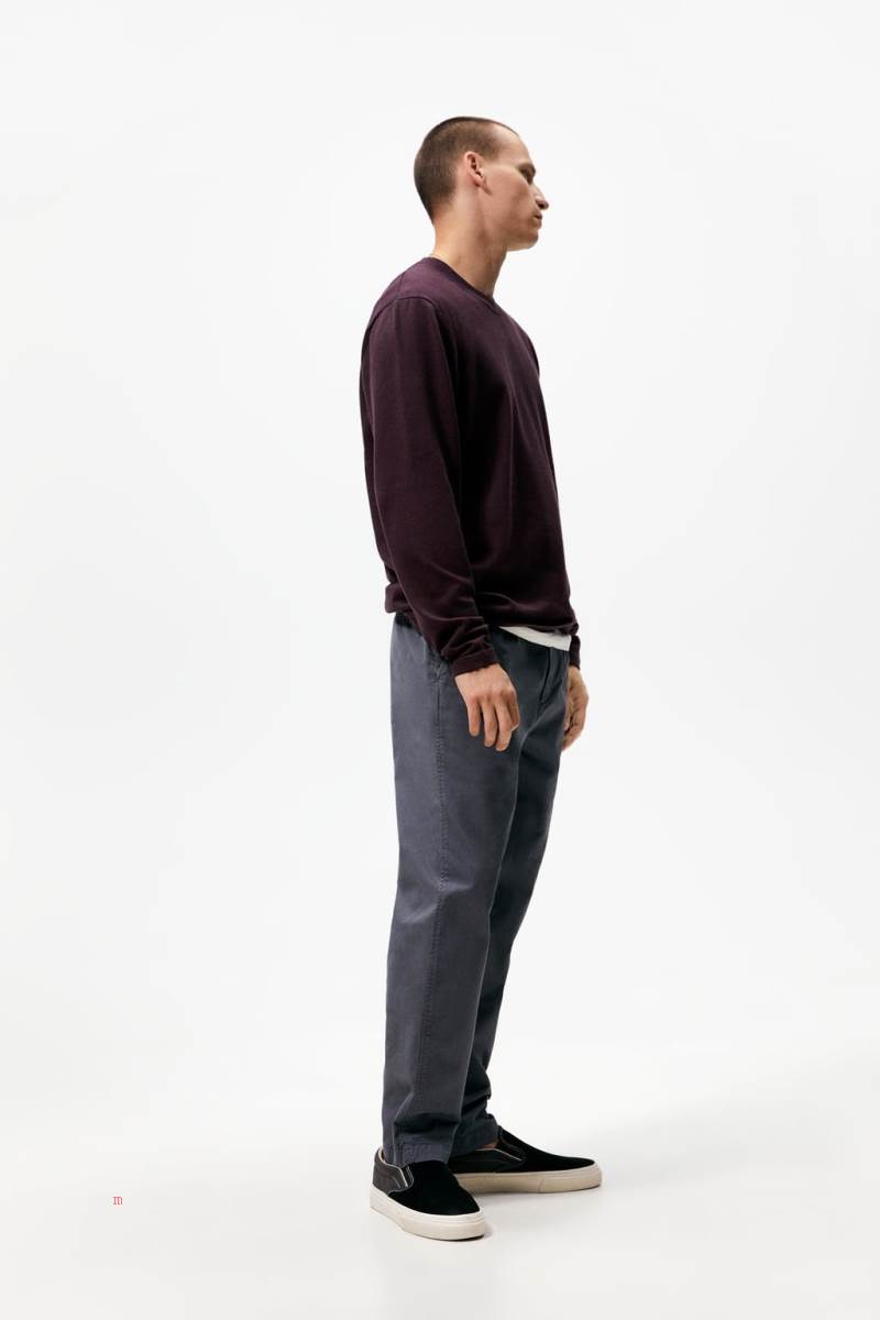 ZARA TEXTURED WITH STRIPES Tröjor Herr Rosa | KYERI-0682