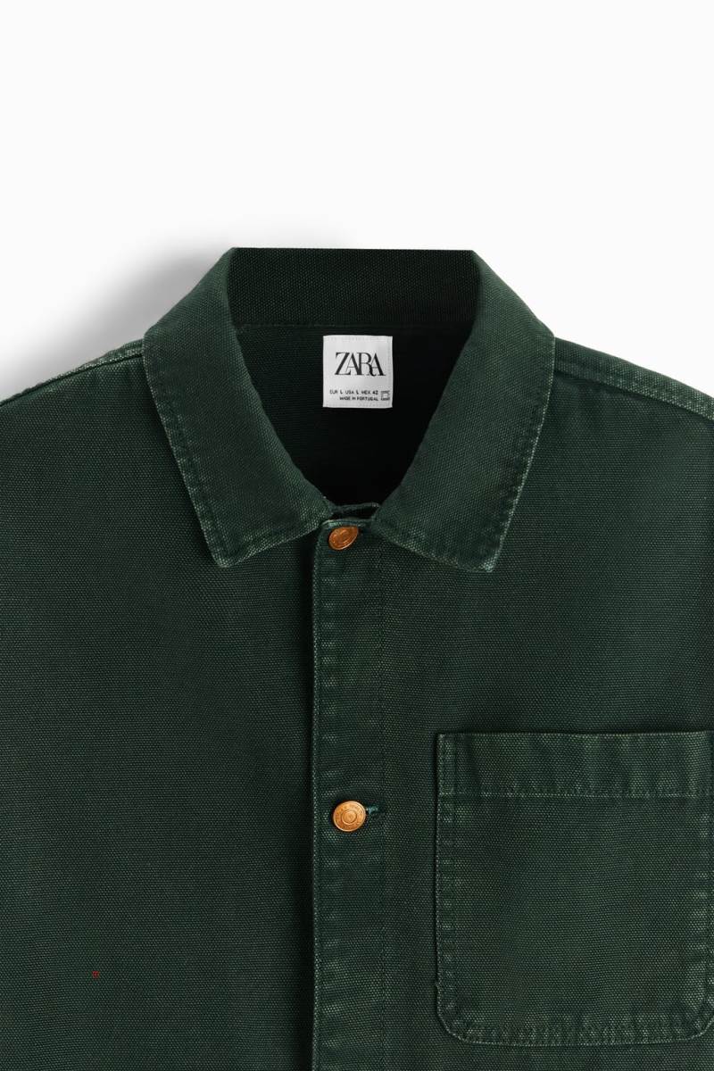 ZARA TEXTURED Övertröja Herr Gröna | FSKMA-2016