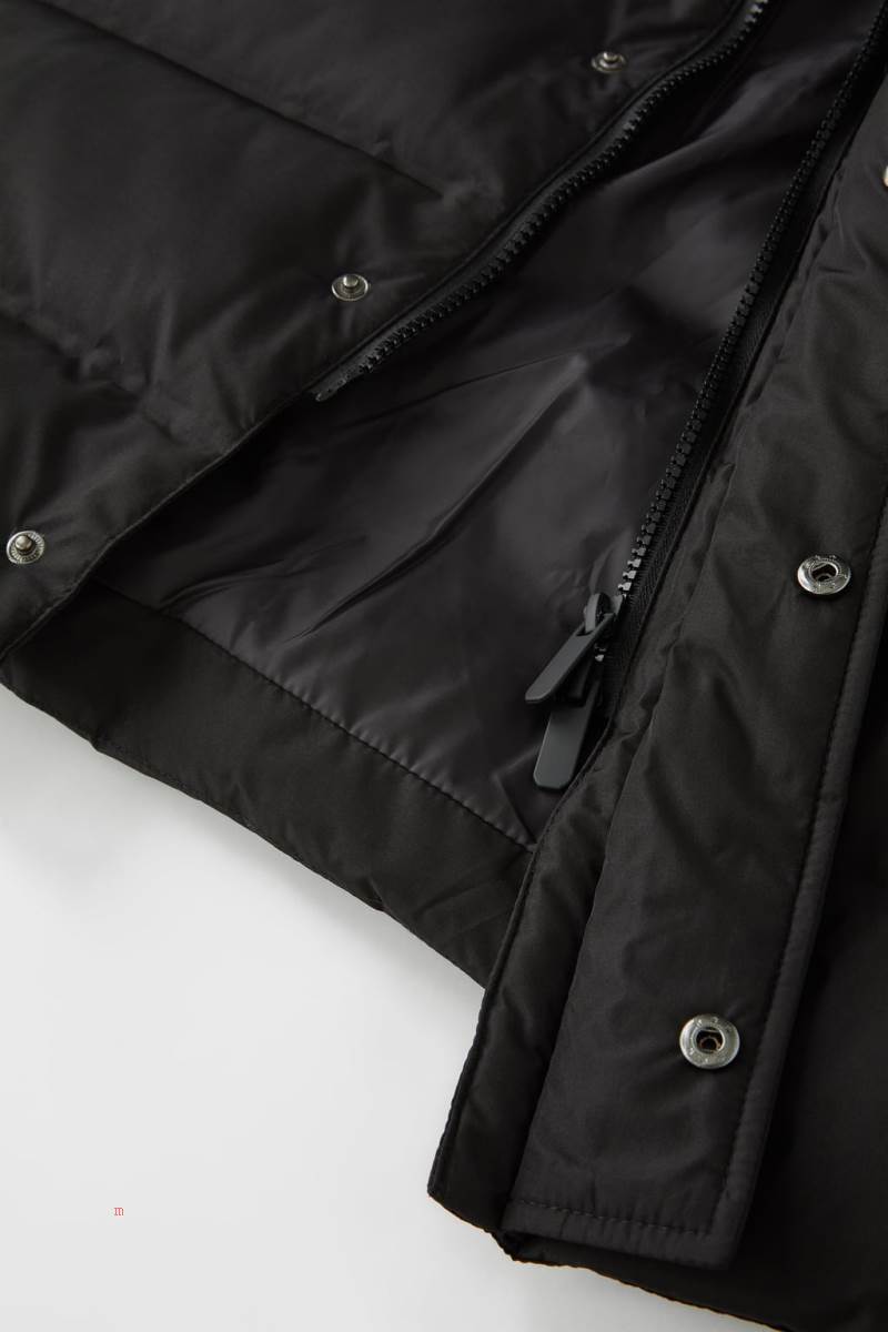 ZARA THERMO-SEALED DOWN AND FEATHER Pufferjacka Pojke Svarta | PLNEM-9682