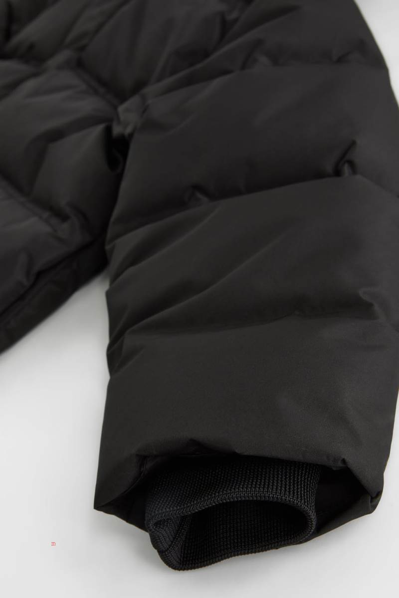 ZARA THERMO-SEALED DOWN AND FEATHER Pufferjacka Pojke Svarta | PLNEM-9682