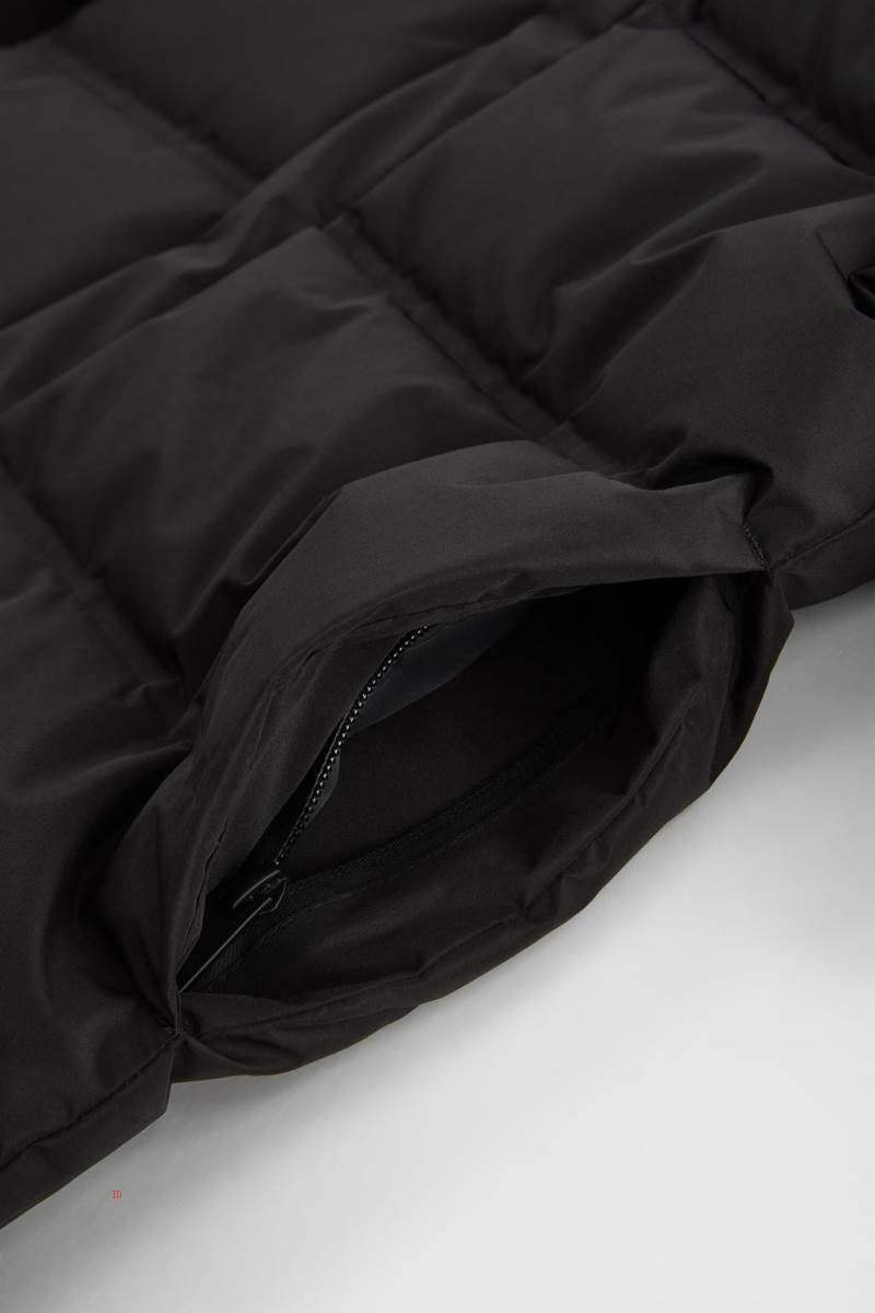 ZARA THERMO-SEALED DOWN AND FEATHER Pufferjacka Pojke Svarta | PLNEM-9682