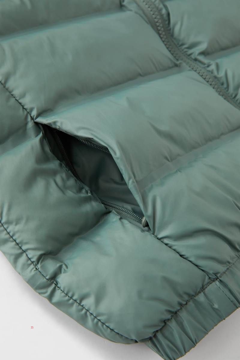 ZARA THERMO-SEALED PUFFER Kostym Gilet Pojke Gröna | PUXKS-0267
