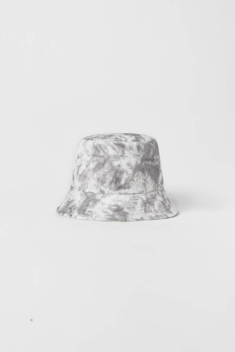ZARA TIE-DYE BUCKET Hatt Tjej Grå | KQUIY-7105
