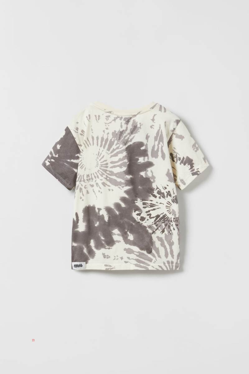 ZARA TIE-DYE NARUTO SHIPPUDEN T-shirt Pojke Ljusbruna | PMZYW-3519
