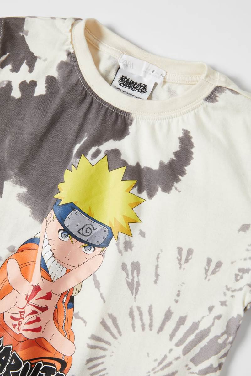 ZARA TIE-DYE NARUTO SHIPPUDEN T-shirt Pojke Ljusbruna | PMZYW-3519