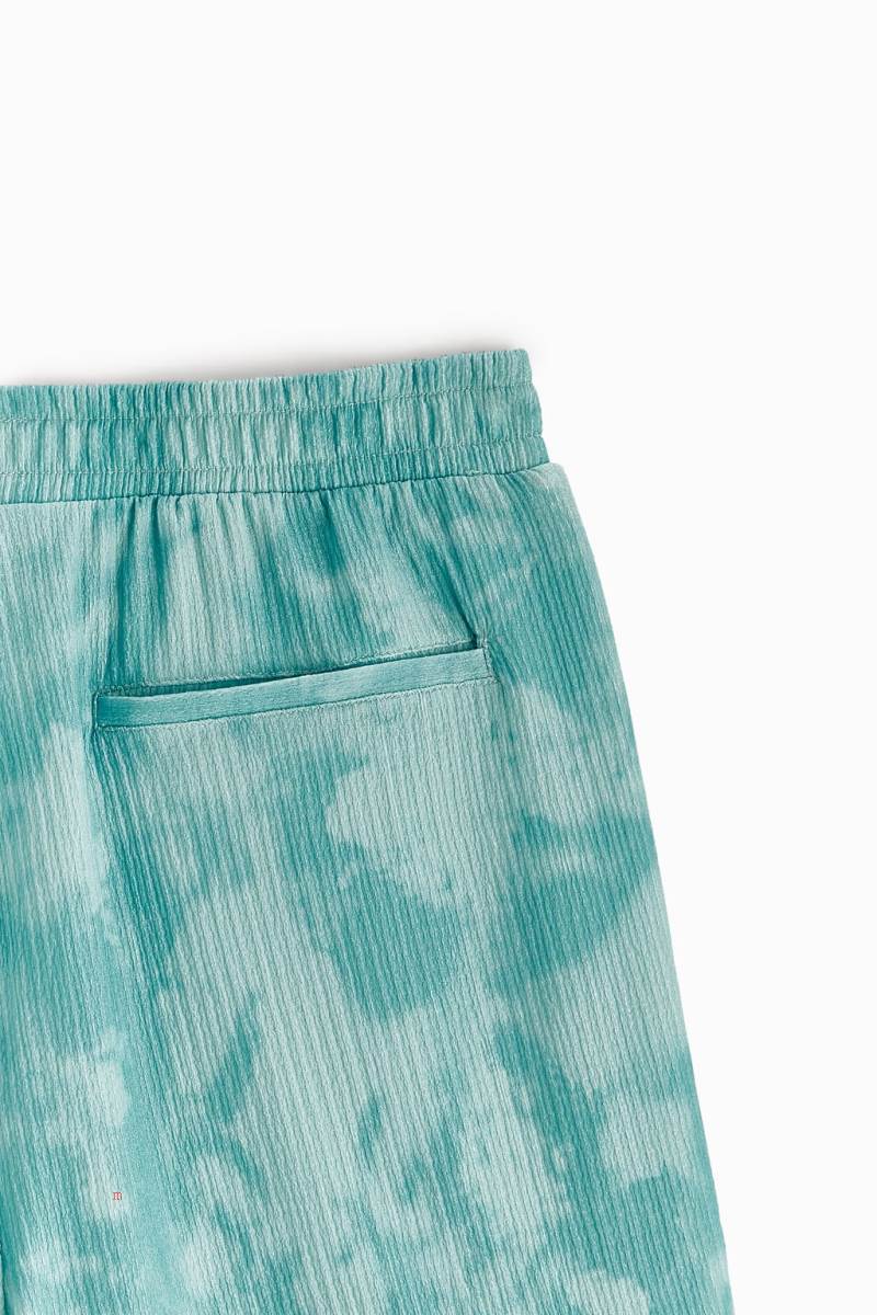 ZARA TIE-DYE PRINT BERMUDA Shorts Herr Turkos | BIEVK-3059