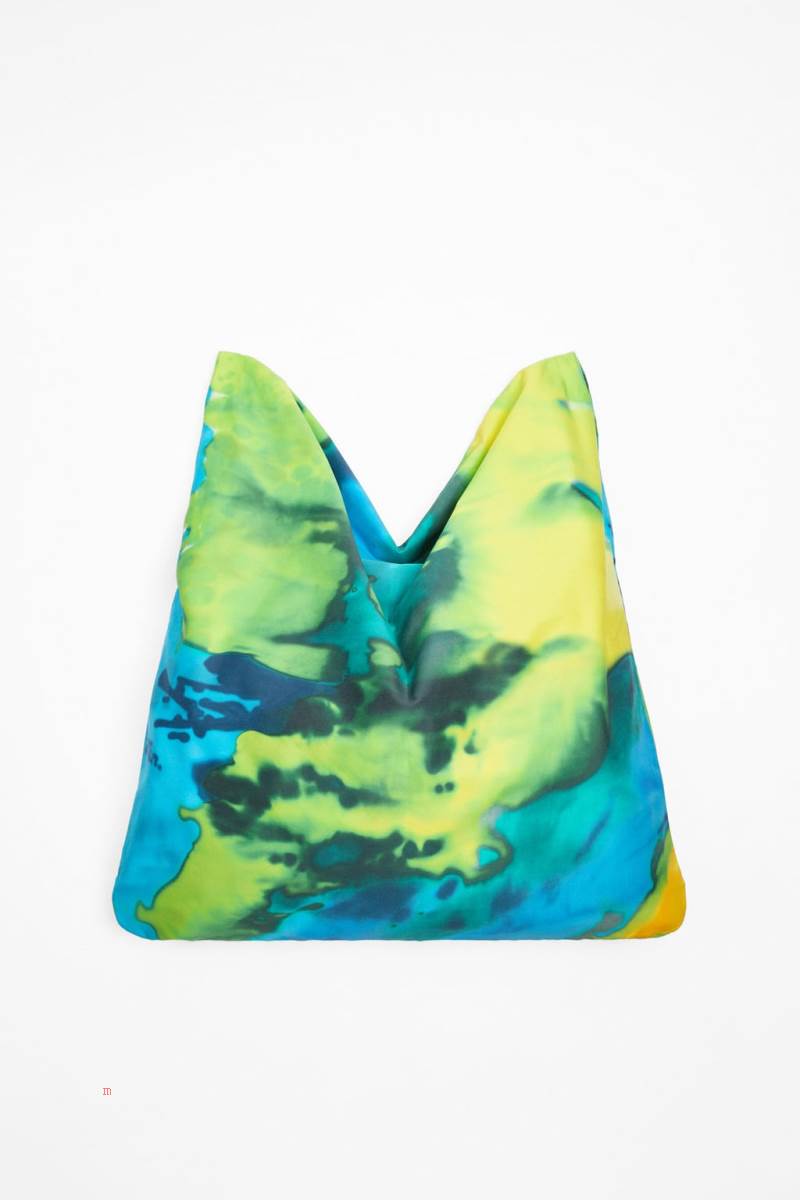 ZARA TIE-DYE PRINT Toteväska Herr Olika Färger Röda | HIYJG-3750