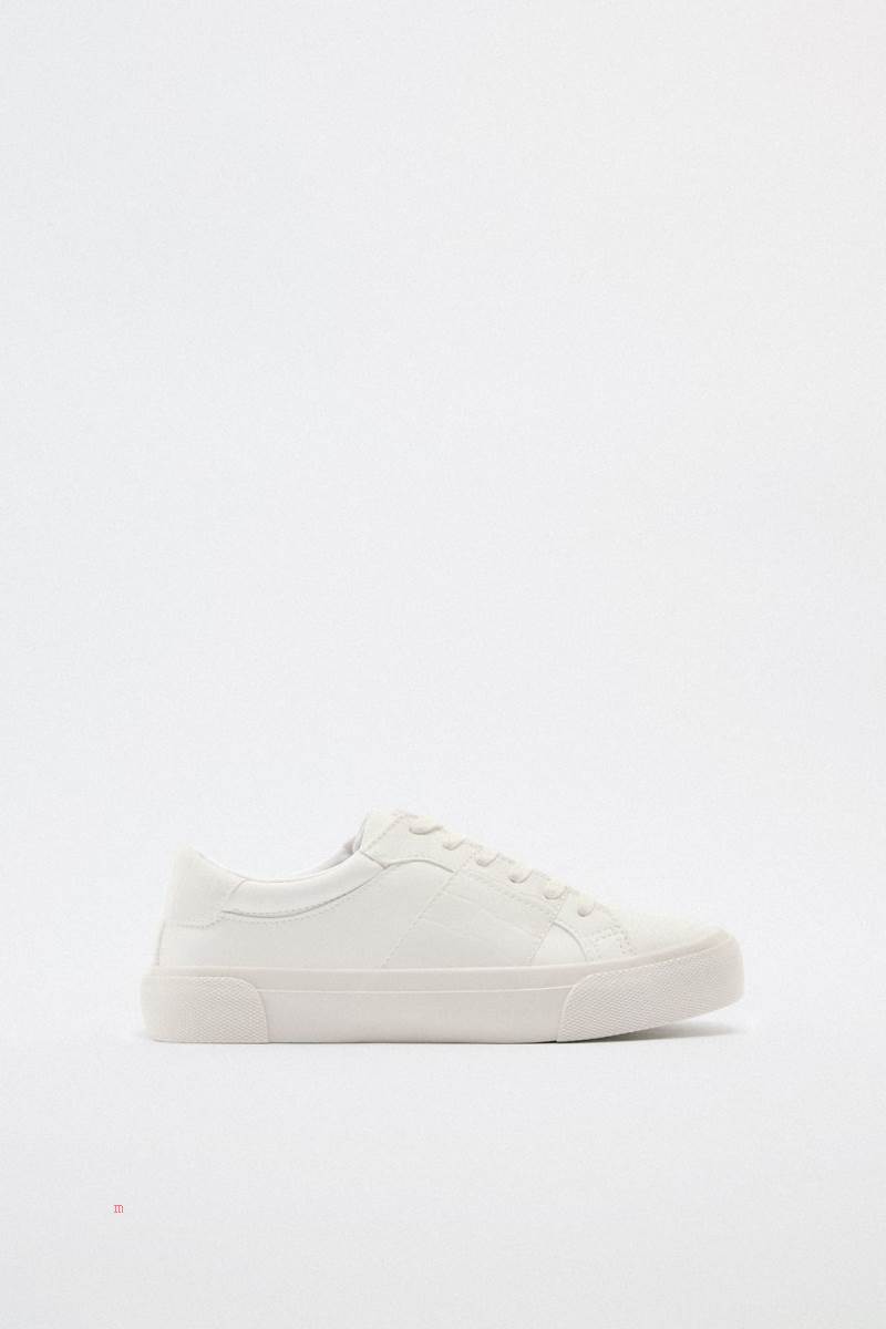 ZARA TRAINERS Träningsskor Dam Vita | YGXUA-7824