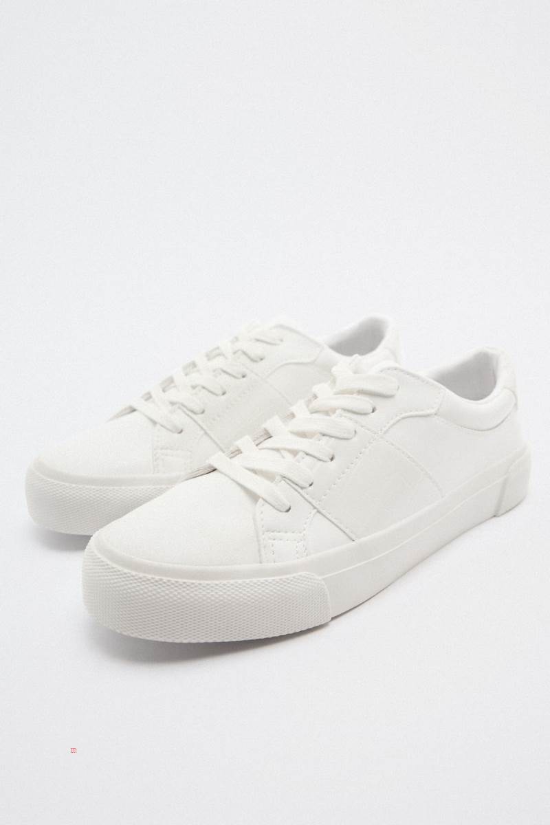 ZARA TRAINERS Träningsskor Dam Vita | YGXUA-7824