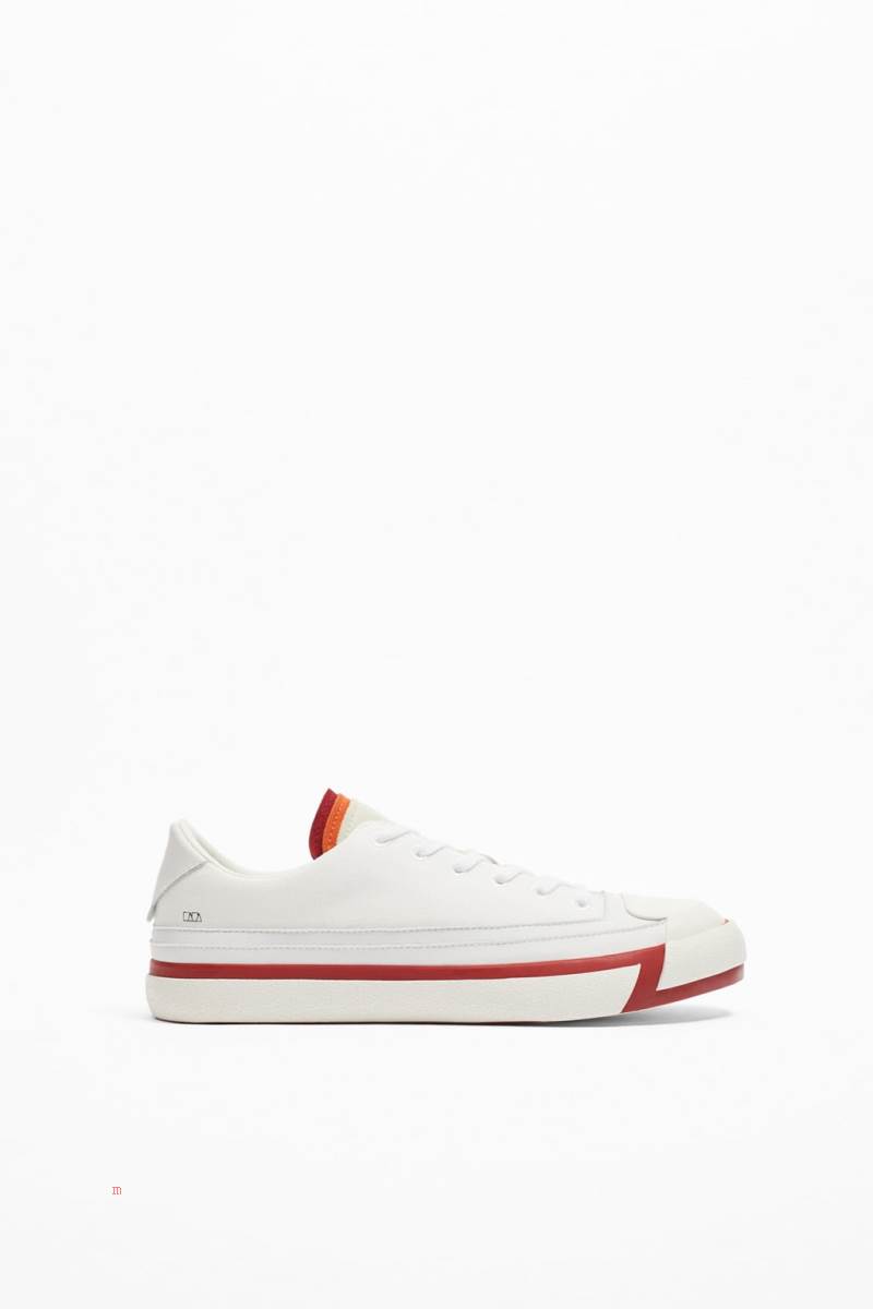 ZARA TRAINERS Träningsskor Herr Olika Färger Röda | BTVJU-5293