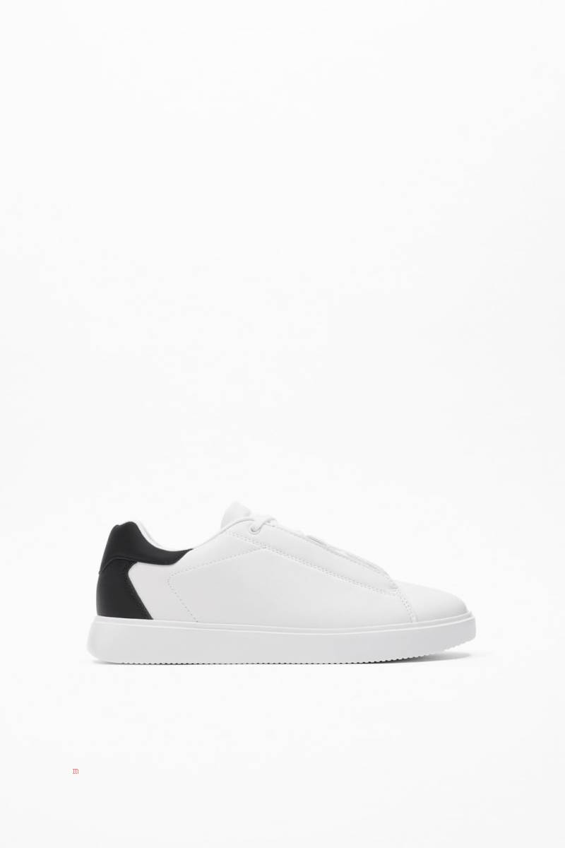 ZARA TRAINERS WITH HIDDEN LACES Träningsskor Herr Vita | BQOXL-5320