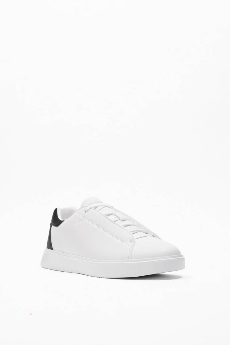 ZARA TRAINERS WITH HIDDEN LACES Träningsskor Herr Vita | BQOXL-5320