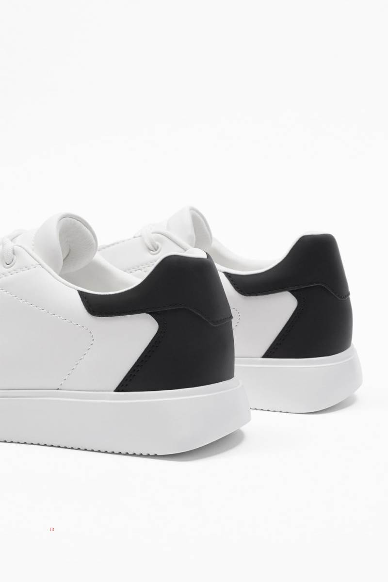 ZARA TRAINERS WITH HIDDEN LACES Träningsskor Herr Vita | BQOXL-5320