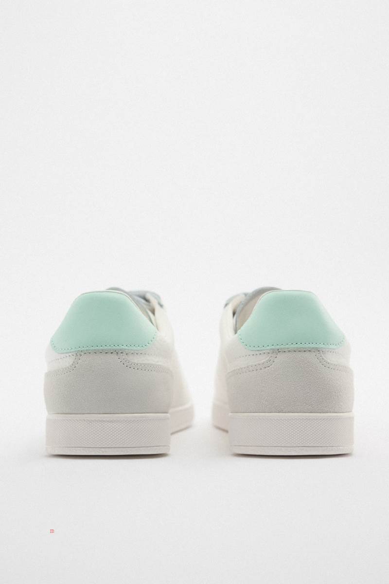 ZARA TRAINERS WITH HOOK-AND-LOOP STRAPS Träningsskor Dam Vita | CGDMI-5917