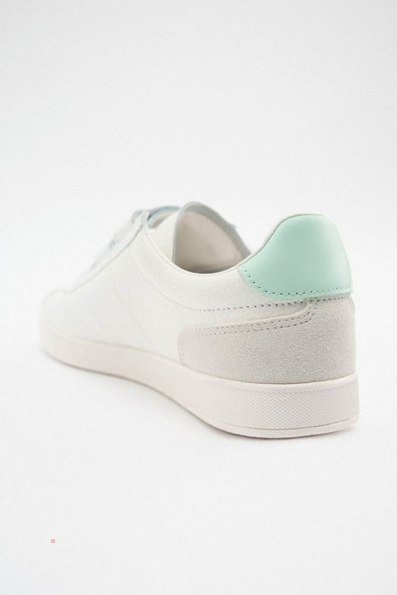 ZARA TRAINERS WITH HOOK-AND-LOOP STRAPS Träningsskor Dam Vita | CGDMI-5917