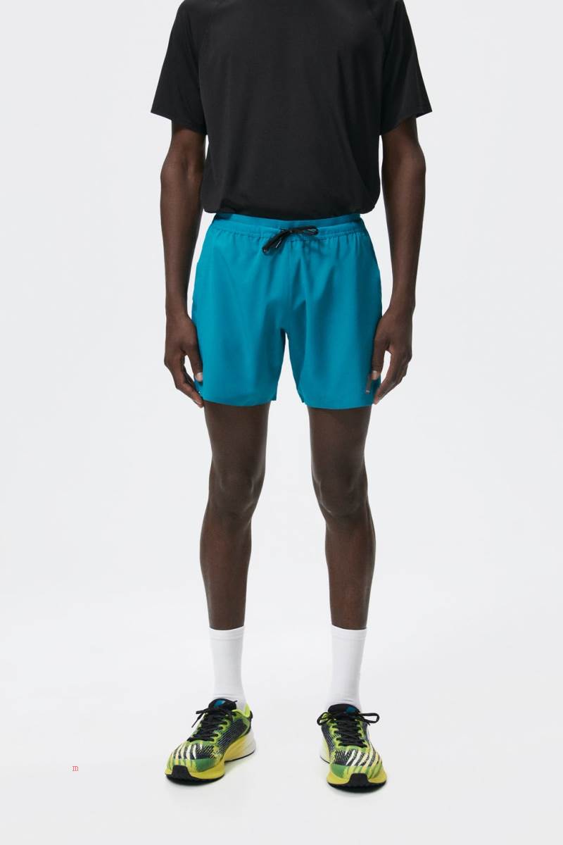 ZARA TRAINING Shorts Herr Blå | ABWXC-1643