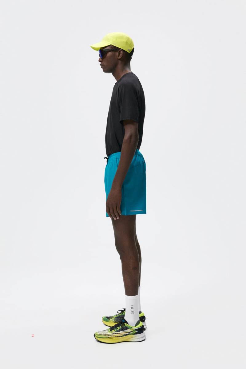 ZARA TRAINING Shorts Herr Blå | ABWXC-1643