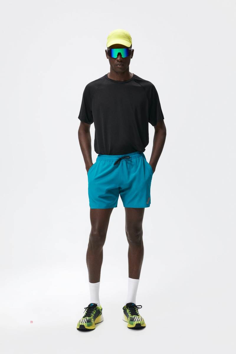 ZARA TRAINING Shorts Herr Blå | ABWXC-1643