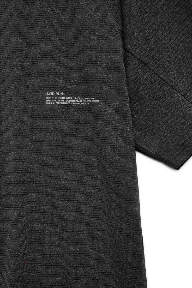 ZARA TRAINING WITH SLOGAN T-shirt Herr Mörkgrå | EWRCM-2013