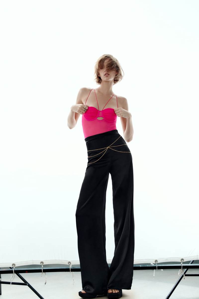 ZARA TULLE Bodysuit Dam Fuchsia | FGSWO-1230