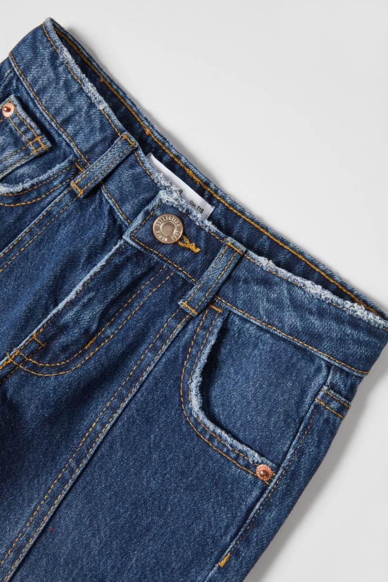 ZARA TURN-UP HEM Jeans Tjej Blå | VLEGD-2813