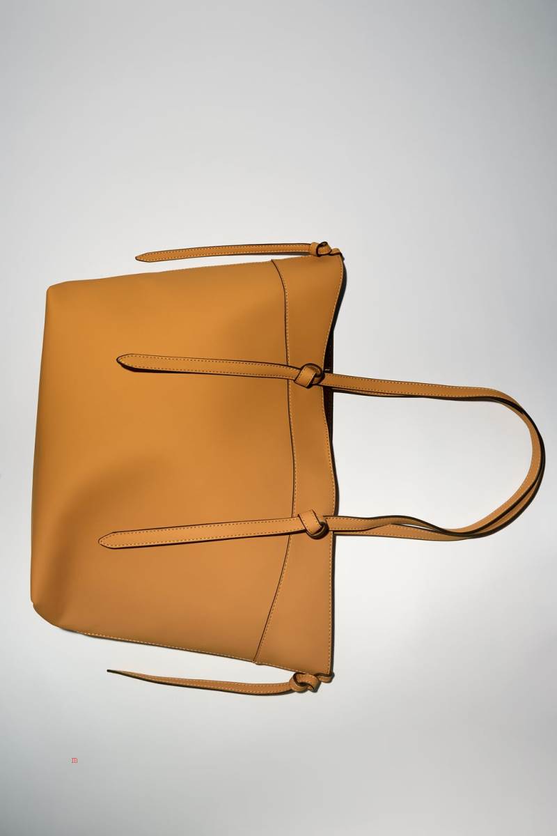 ZARA Tote Bag Toteväska Dam Senapsgult Gula | JEFVP-0847