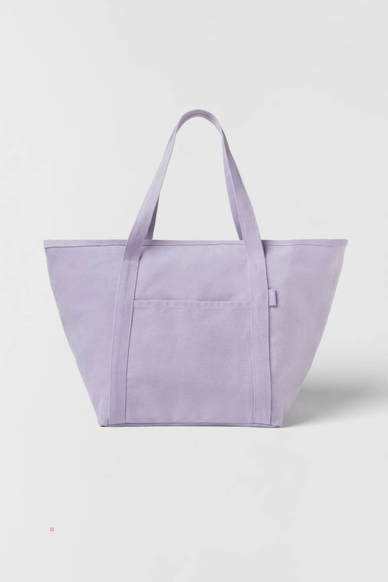 ZARA Tote Bag Toteväska Tjej Lila | HUAGC-7345