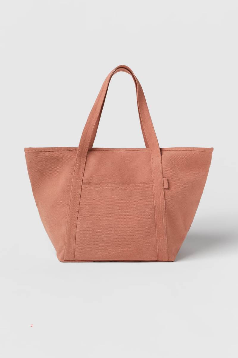 ZARA Tote Bag Toteväska Tjej Orange | RJPKY-5902