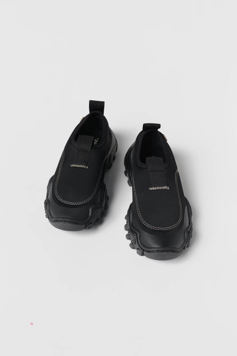 ZARA Trainer Träningsskor Tjej Svarta | WFKNB-5879